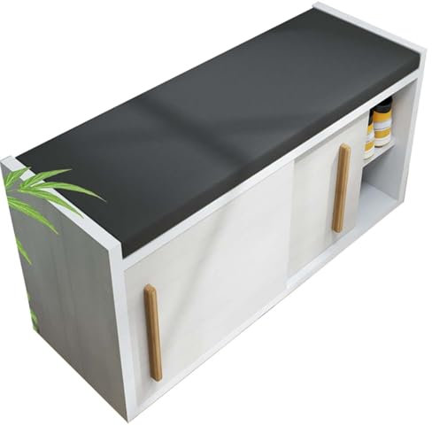 JORTUIO Bankauflage Bankkissen Sitzauflage Bank, 80/60/90/120//140/150/160 x40 cm Wasserdicht rutschfest Sitzkissen Bank Outdoor,Waschbar Auflage Gartenbank, Stuhlkissen(Dark Gray,165x50x5cm)