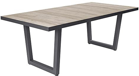 dasmöbelwerk Keramiktisch Gartentisch Denver Esstisch mit V-Fuß 200x100x75cm