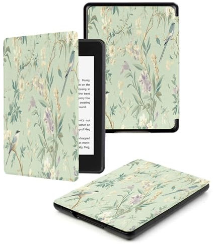 Liseuse Kindle Paperwhite 11E Génération 6,8 Pouces 2021 / Paperwhite Signature Edition Cover avec Fonction Veille/Réveil Automatique Sauge Animal