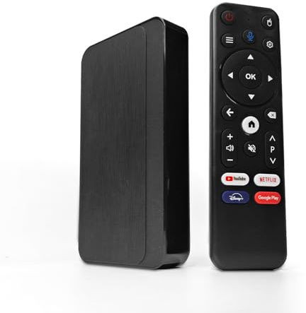 BOXPUT Lemon L2 Android TV Box, Android 12.0 Besturingssysteem/Alwin H618/BT5.4/2.4G/5G Dual WiFi 6/4K Smart TV Box 2GB RAM 16GB ROM Set Top Box con Bluetooth Voice Remote Control