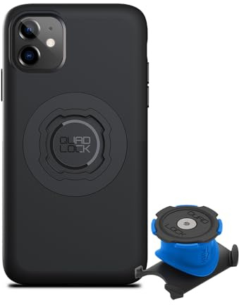 Quad Lock Stem/Handlebar Bike Phone Holder Kit with MAG Phone Case for iPhone 11