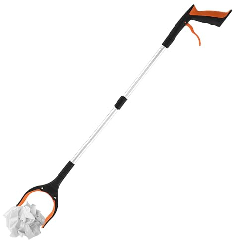 Greifzange Für Senioren Greifhilfe Leicht & 83cm Reichweite Klappbar Anti-Rutsch Silikon Müllgreifer Aluminium Greifarm Stabile Griffkraft Für Haus Garten Park Sicher Heben