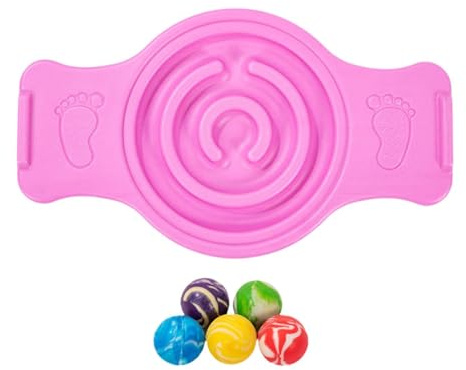 QSTDGVPW Balance Board, Wobble Board, Sensory Training, Multipurpose, Utility, Labyrinths, Rocking Seesaw, Discs for Snowboarding, Pink