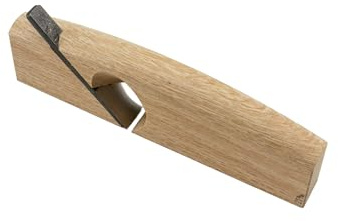Wazakura, Rabot Japonais Kushigata Sakuri Kanna 21 mm | Fabrication Artisanale | Lame en Acier Haut Carbone | Outil de Menuiserie de Précision pour Feuillures et Dorures | Corps en Bois | Manuel