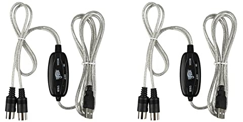 ISTOVO 2X MIDI zu USB Kabel Konverter Anschluss PC zu Synthesizer Musik Tastatur Adapter für Haus Musik Studio
