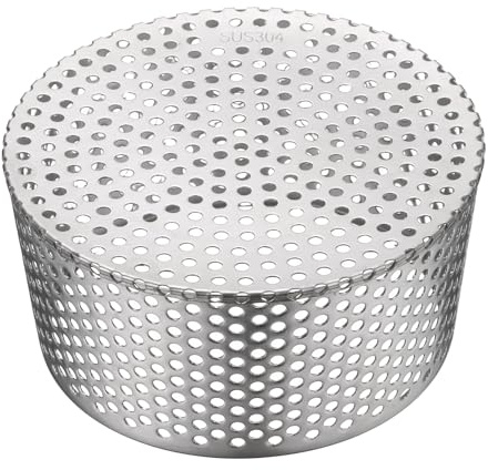 sourcing map Coperture di ventilazione in PVC a rete, adatte per grondaie in acciaio inox 304 da 16 cm a 18 cm, filtro conico per tubo di scarico per ventola del tetto del forno, tappo terminale del