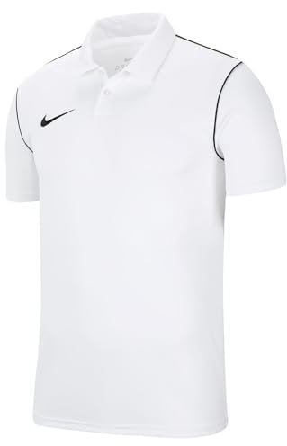Nike Herren M Nk Df Park20 Polo Trikot, White/Black/Black, L EU