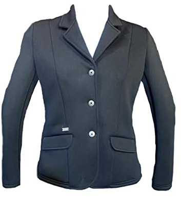 Equipride Giacca da competizione per bambini da 4 a 14 anni nero (6-7 anni (116)), Nero
