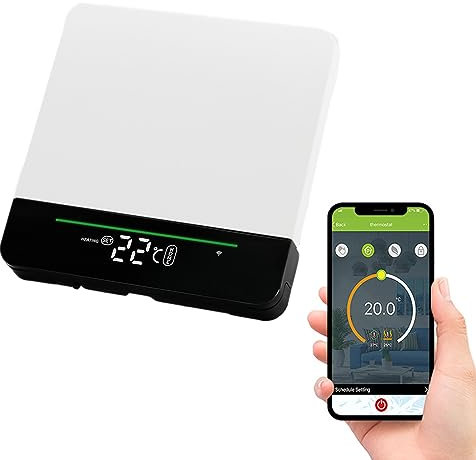 Termostato inteligente para calefacción con wifi, termostato de pared inteligente para Siri y Google, control remoto