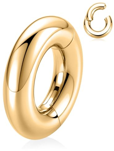 AROWRO 2G 0G 00G Septum Nasenring große nahtlose Ohr Gewicht Hoop große Kaliber Ohrringe für gedehnte Ohren Dangle Kaliber Hanger Chirurgenstahl Plug Tunnel für Ohr Frauen Männer Lobe Stretching