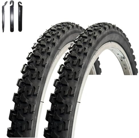 2 x VEE Rubber V114 24 Fahrradreifen Schwarz 47-507 (24 x 1.75) inkl. Reifenheber