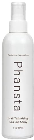 Spray texturizador de sal – 237 ml spray de agua salada, spray de sal de playa | activador de rizos de pelo, spray de volumen, aporta volumen, estructura y grosor para hombres y mujeres