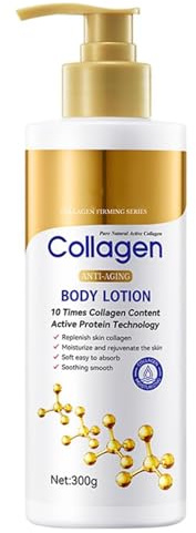 Collagen Body Lotion 300ml- Collagen Cream for Women/Mens with Skin Tightening Effect - Firming Body Cream & Anti-Aging Moisturiser for Dry & Oily Skin - Body Care Gifts for Women