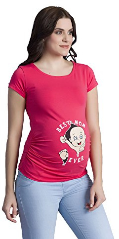 Best Mom Ever – Häftig söt omständighetsläge t-shirt med motiv graviditet, kort ärm
