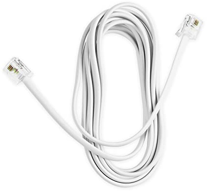 ekon cavo telefonico, cavo ADSL, connettori RJ11, 2.15m, per telefono, modem, router, wifi