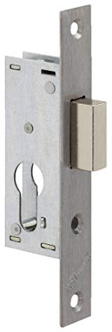 METALUX série 14/46- Serrure à encastrer 1 point pêne dormant seul sans Gâche Têtière Inox coffre 46mm x 95mm porte PVC ou porte metallique