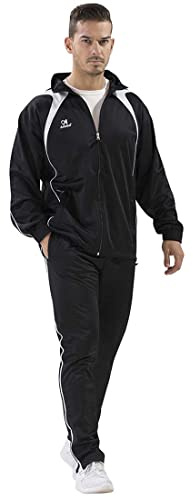 Asioka 120/15 Slim Fit träningsdräkt, unisex vuxna L svart