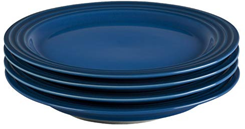 Le Creuset Steingut-Set mit 4 Salattellern, je 21,6 cm, Marseille
