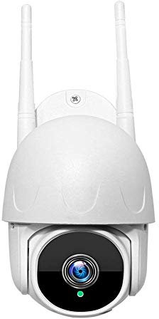 MRWJ Telecamera di sicurezza, Telecamera dome PTZ 1080P Wifi, Telecamera IP da esterno da 2 MP Telecamera wireless Telecamera IP di sorveglianza domestica,Baby monitor, Animale domestico