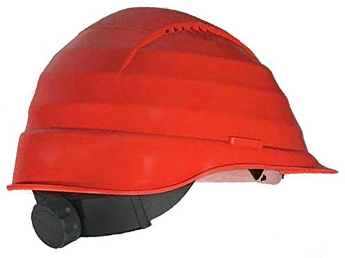 ROCKMAN C6 Arbeitsschutzhelm mit Drehverschluss ROT Bauhelm