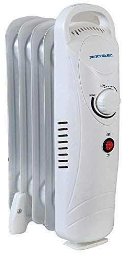 PRO ELEC PELL0203-UK 650W 5 Fin Oil Filled Radiator, White