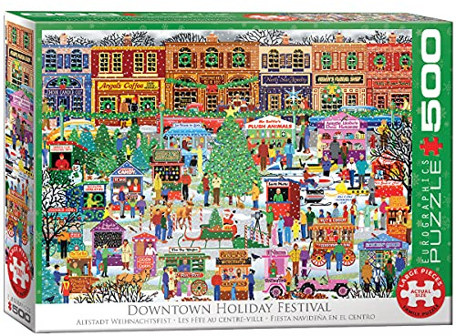 Eurographics 500 Teile - Das Stadtplatz Weihnachts-Festival, 48 cm x 48 cm