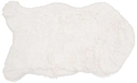 CB Home & Style Kunstfell Dekofell Teppich rosa grau Taupe Creme Sitzkissen Lammfellimitat Felloptik Verschiedene Größen (Creme, 60 x 90 cm)