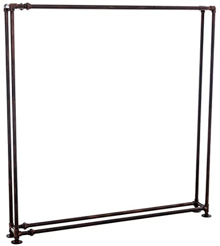 CLP Kaminholzständer Tinos I Robuster Kaminholzständer Aus Metall I Holzlager Im Industrial Look I Stapelhilfe Für Brennholz, Farbe:Bronze