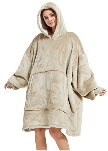 Överdimensionerad huvtröja, originalblanket-tröja, supermjuk, mysig och varm, bekväm jätte-tröja, lämplig huvtröja för vuxna, män, kvinnor och tonåringar.