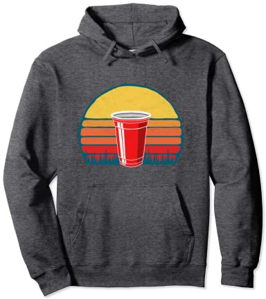 Gobelet vintage en plastique rouge - Funny Fathers Day Beer Graphic Sweat à Capuche