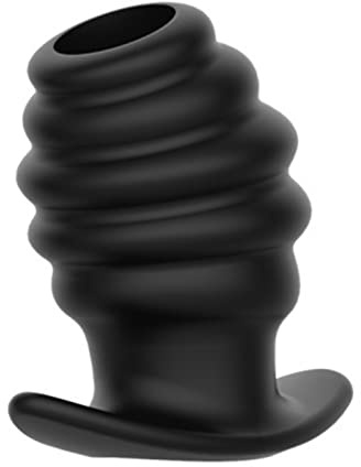 Hohl Anal Spreizer Anal Plug Dildo Butt Plug,Anal Expander Expansion Spekulum,Vagina Dilatator Prostata Massage Einlauf Anal Tunnel,Sex Spielzeug für Männer Frauen (Welligkeit,L(104 * 67mm))