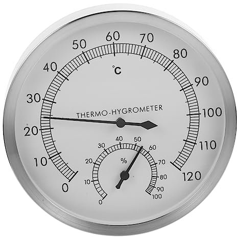 IMIKEYA Digitales Temperaturmessgerät Für Sauna Wandthermometer Aus Innenthermometer Kleines Thermometer Für Saunaraum Saunazubehör Hygrometer-Thermometer