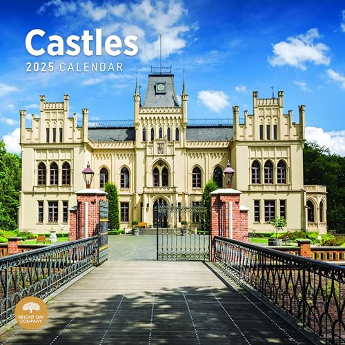 Bright Day Monats-Wandkalender 2025, 30,5 x 30,5 cm, mittelalterliche Architektur