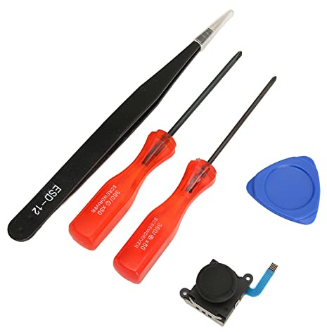 Joystick De Remplacement Vomeko pour N Intendo Switch Lite - pour Nintendo Switch Lite, Kit D'outils De Remplacement De Joystick De Réparation. Assurer Un Contrôle Précis Et Un Jeu Fluide.