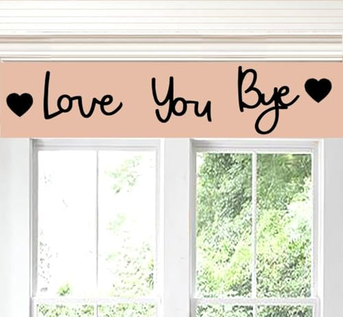 Love You Bye Wood Signs for Home Wall Decor Express Love Family Sign Boho Decor Cutout Letters Decorative Sign for Your Art Gift,Entryway Hallway Decor.Wall Pediments.(Normal), LTZ0001