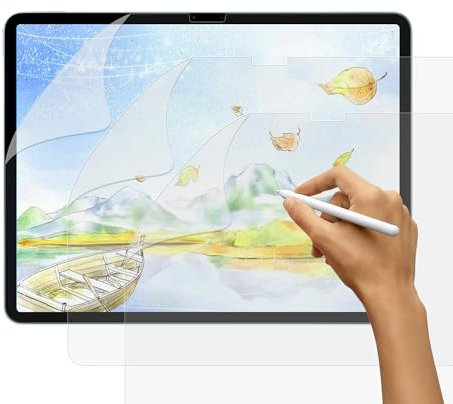 SUEEWE [3 Pezzi] Effetto Carta Pellicola per iPad Air 11 7. Generazione M3 2025 & 6.Generazione 2024, Feel Like Opaca Paper Pellicola in PET per Disegnare Schizzi Scrittura