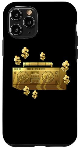 Hülle für iPhone 11 Pro Dollar Boom Box Ghetto Blaster 70er 80er 90er Y2K