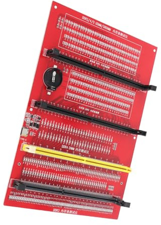Tarjetas de Prueba de Memoria RAM, DDR3 DDR4 DDR5UDMM DDR5RDIMM 4 en 1 Analizador de Diagnóstico de Memoria de Escritorio con Luces LED, para Mantenimiento de RAM de la Placa