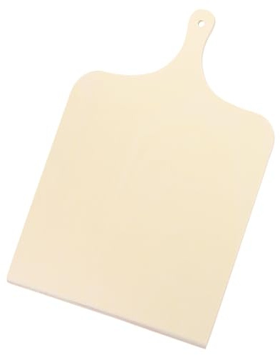 QUARKZMAN Pizzabrett Holz Pizzaschieber Birke Pizzaschaufel Kitchenware mit Griff Für das Auslegen von Pizzen 1er Set, M