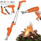 Bruciatore elettrico 3 in 1 per diserbare e pistola ad aria calda - 500 l/min, 5 ugelli per diserbo a fiamma/riparazione tetti/scioglimento ghiaccio (attrezzo per diserbare da giardino)(Orange Color)