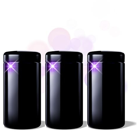 ANCEVIA edles Violettglas Vorratsglas 1000ml – 3er Set luftdichte Vorratsdose mit Deckel | Miron Aufbewahrungsgläser, Schraubdeckel, Glasbehälter mit Deckel (Klassisch)