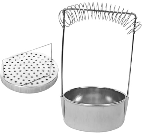 Toyvian Seau pour Laver Les Pinceaux d'Huile Portable Léger Ressort Intégré Nettoyeur d'Outils de Peinture Compact pour Artistes et Loisirs Créatifs