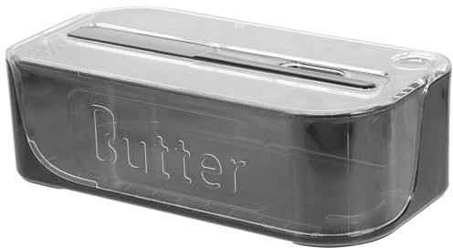 ARTSEWPLY Mantequillera Pequeña con Tapa Transparente Recipiente Hermético ABS para Mantequilla y Queso Soporte para Encimera y Refrigerador Diseño Funcional y Compacto 1 Pieza