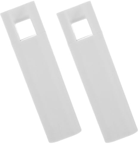 SEWACC 2 Piezas de Perillas de Cordón para Persianas de Ventana Borlas en Color Claro, Diseño Cuadrado de Plástico y Hierro, Mango Pesado y Versátil para Instalar o Reemplazar Estores