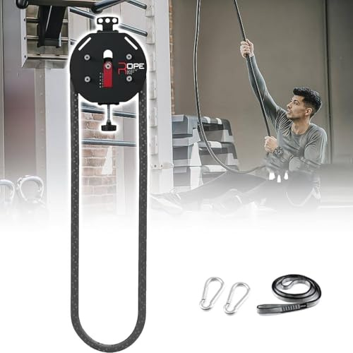 Kabeldragsystem För Hemmagym, 4m/13.12 ändlös Reptränare Med Justerbart Motstånd För Helkroppsträning, Kabeldragsystem För Gym, Kompakt Hemmagymutrustning För Armar, Rygg, Coreträning(Red)