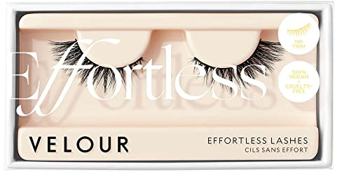Velour Effortless Lashes, Natural Looking False Eyelashes, Fluffy & Lightweight No Trim Eyelashes, Reusable Fake Lashes For All Eye Shapes, Vegan & Cruelty-Free, Lash Glue not Included (Would I Lie?)