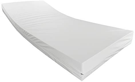 AM Qualitätsmatratzen wasserdichte Matratze Fuer Pflegebett 87x200 - Made in Germany - Inkontinenzmatratze für die Heimpflege 12 cm - Krankenbett Matratzen Fuer Senioren mit festen Sitzkanten