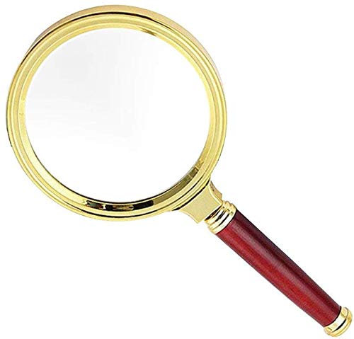MKKSLR 10X Handglas mit HD-Linse zum Lesen von Büchern, Schmuckidentifikation, Uhren, Basteln und Reparieren, 160 * 70mm