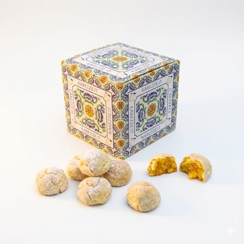 RAREZZE | Biscotti Pasta di Mandorle Siciliane Mandarini di Sicilia | 1kg | Dolci siciliani artigianali, preparati a mano all'ordine e spediti appena sfornati, pasticcini tipici di Sicilia