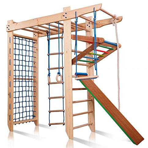 Turnwand Gym Klettergerüst Spartak-5-240 Sportgerät, Kletterwand, Holz, Turnwand, Sprossenwand